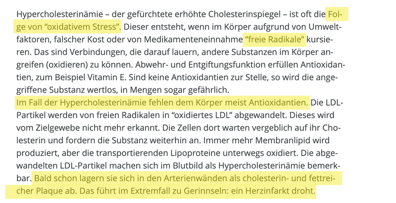 Cholesterin artikel 3