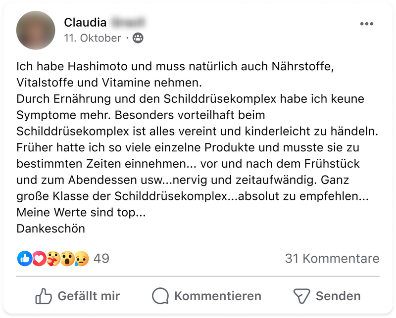 Facebook   schilddruese   claudia