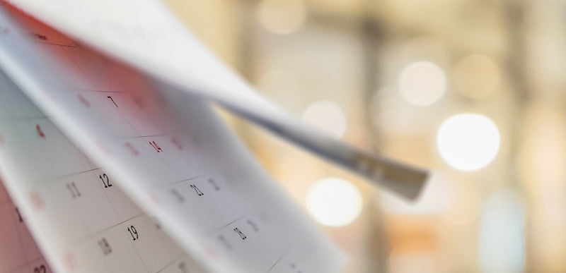 Kalender: Zeit vergeht