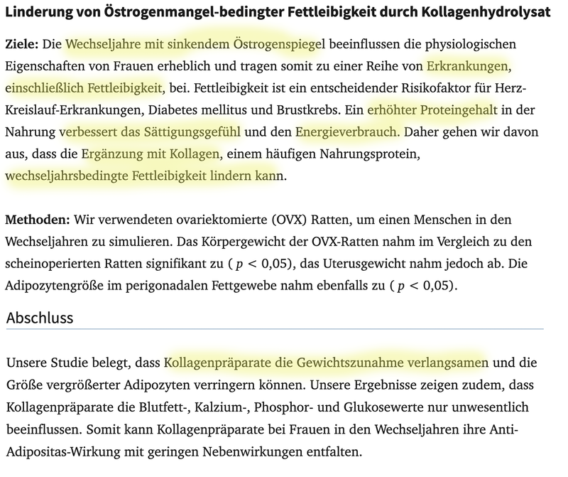 Kollagen abnehmen kollageneinnahme