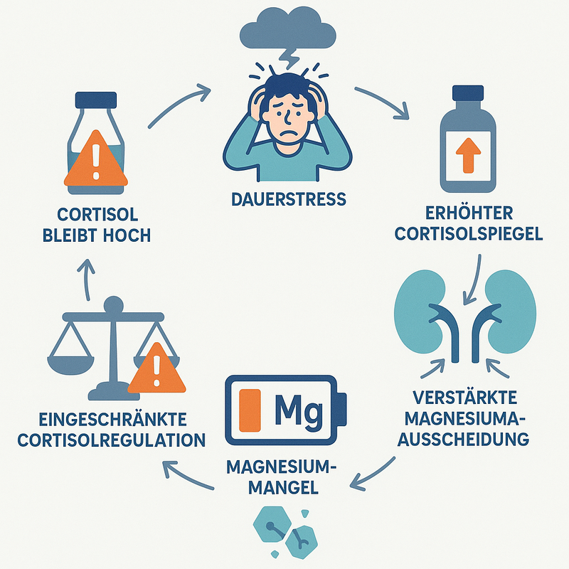 Magnesium komplex cortisol infographik