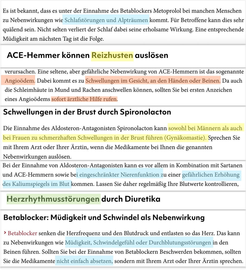 Opc herzmedikamente nebenwirkungen