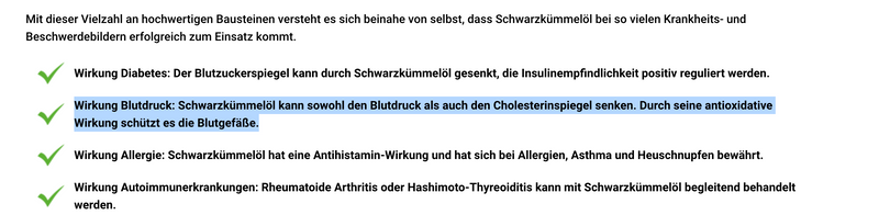 Schwarzkuemmeloel blutdruck antientzuendlich artikel