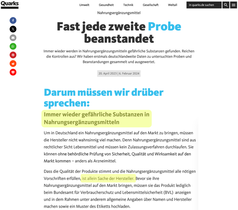 Magnesium komplex quarks nem